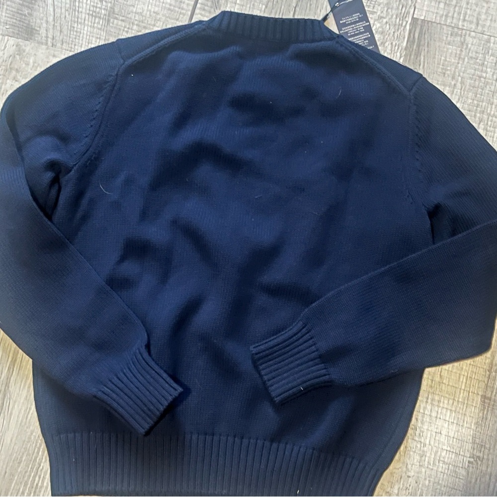 Polo by Ralph Lauren Dark Blue Sweater with American Flag - Picture 6 of 6